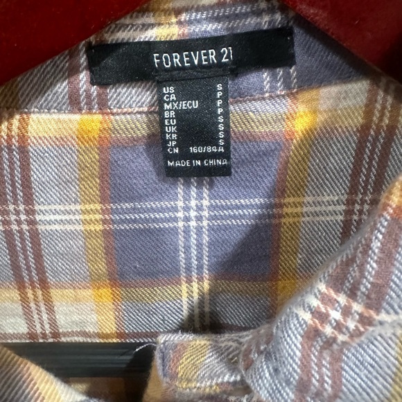 ❗️DEAL❗️2 Forever 21 Botton down flannel both size s - Picture 4 of 6